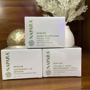 ✨NAPARA Antioxidant AM Infusion,Facial Peel & Night Cream Bundle 🔥🔥